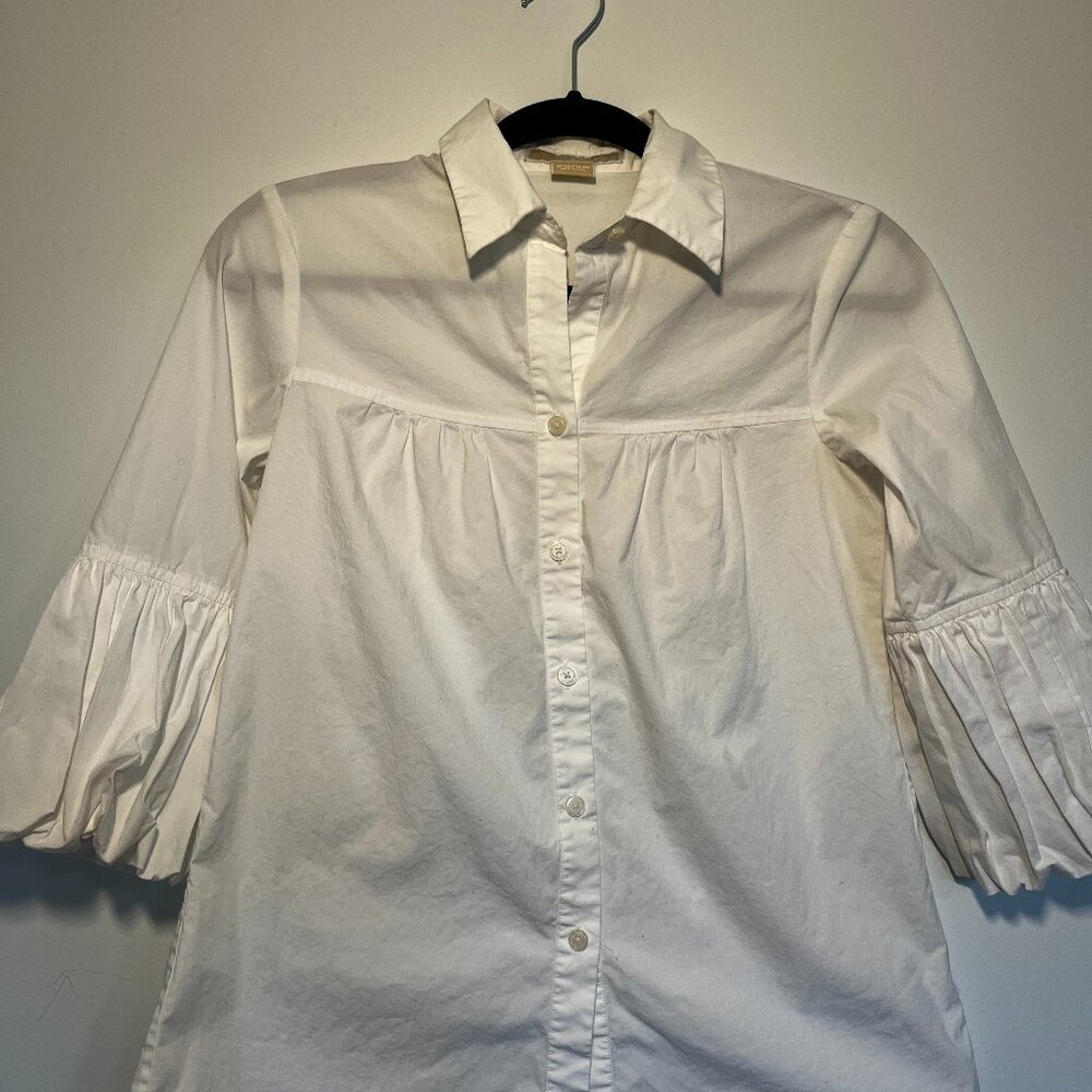 Michael Kors White Puff Sleeve Blouse XS